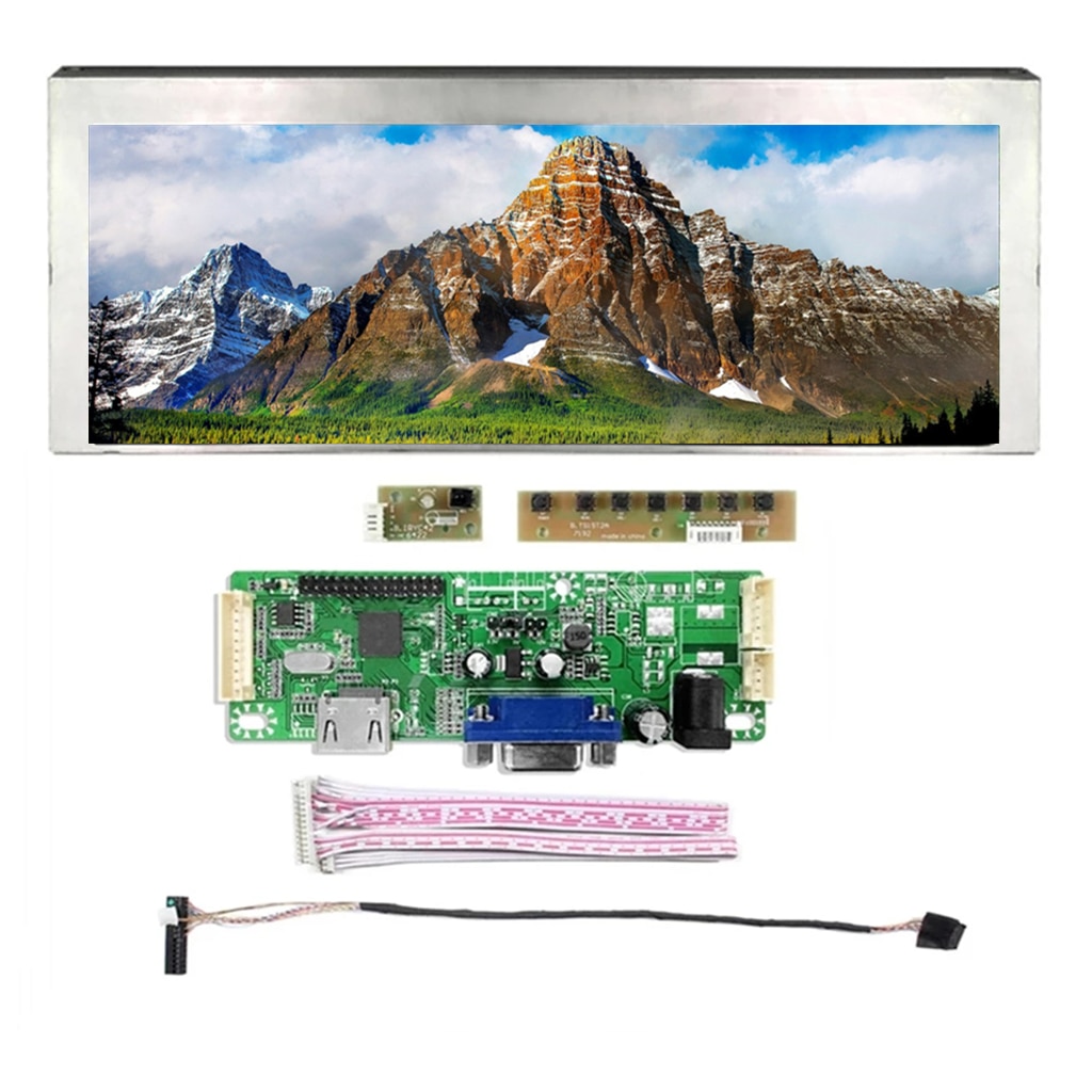 7.8 ġ 800x300  Ʈġ  IPS LCD ȭ ÷ AA078AA01 LVDS HD MI VGA Ʈѷ   ̾